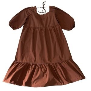 Elegant Brown Women's Dress